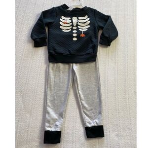 MiniBean Boy’s 24M 2-Piece Skeleton Jogger Set